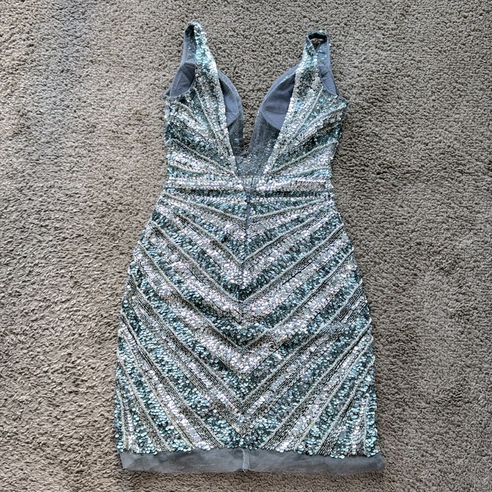 Jovani **Unworn** Bedazzled Mini Dress - Picture 5 of 7